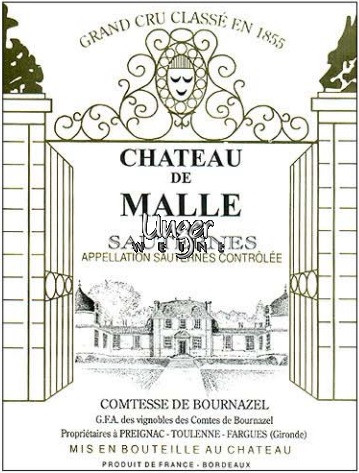 2021 Chateau de Malle Sauternes