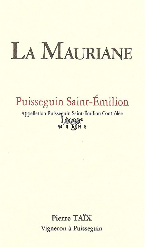 2024 Chateau La Mauriane Puisseguin Saint Emilion