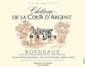 2024 Chateau de la Cour d´Argent Bordeaux AC