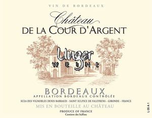 2023 Chateau de la Cour d´Argent Bordeaux AC