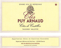 2025 Chateau Clos Puy Arnaud Cotes de Castillon
