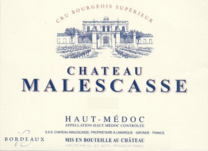2025 Chateau Malescasse Haut Medoc