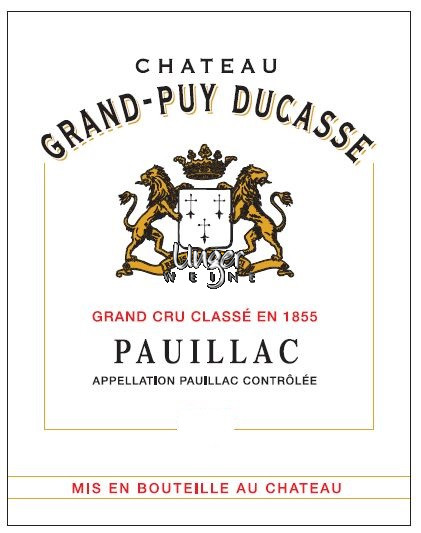 2022 Chateau Grand Puy Ducasse Pauillac