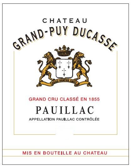 2024 Chateau Grand Puy Ducasse Pauillac