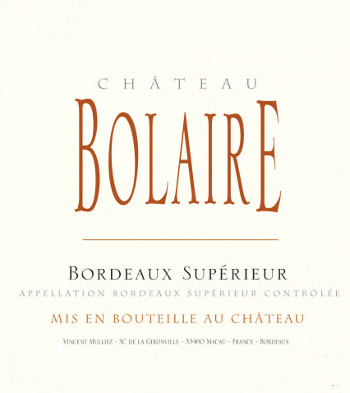 2022 Chateau Bolaire Bordeaux Superieur