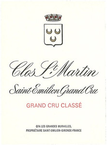 2025 Chateau Clos Saint Martin Saint Emilion
