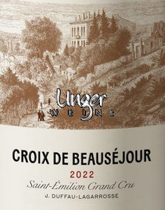 2023 Croix de Beausejour Chateau Beausejour Duffau-Lagarrosse Saint Emilion