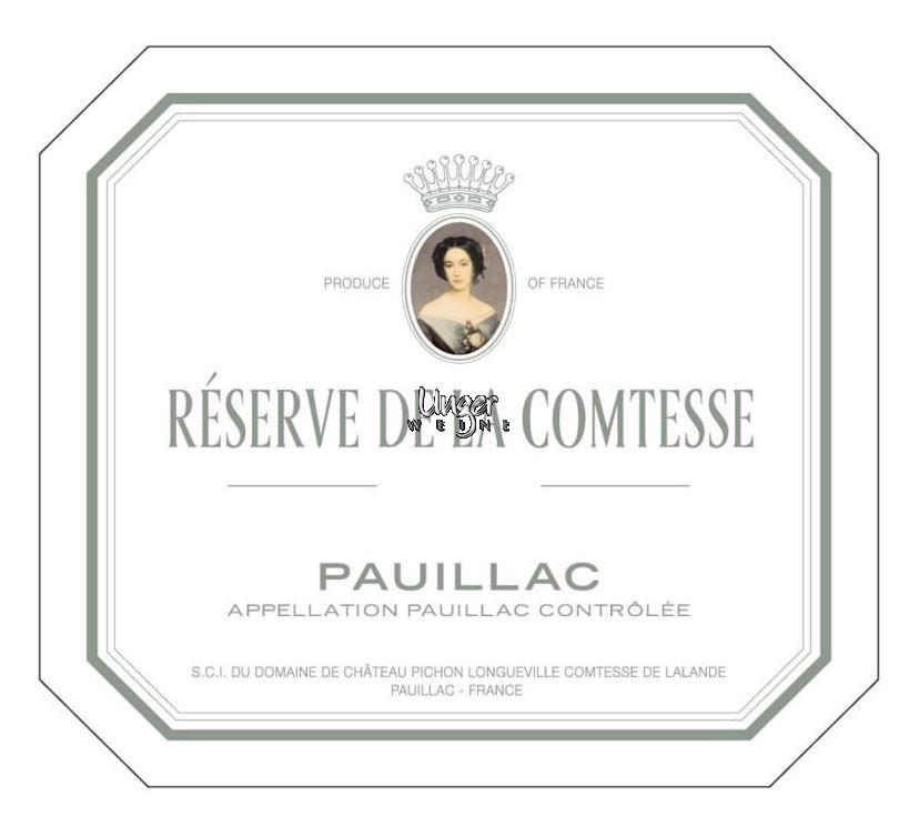 2022 Reserve de la Comtesse Chateau Pichon Comtesse de Lalande Pauillac