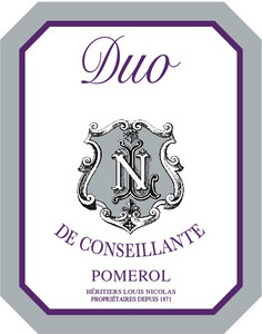 2022 Duo de Conseillante Chateau la Conseillante Pomerol