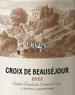 2023 Croix de Beausejour Chateau Beausejour Duffau-Lagarrosse Saint Emilion