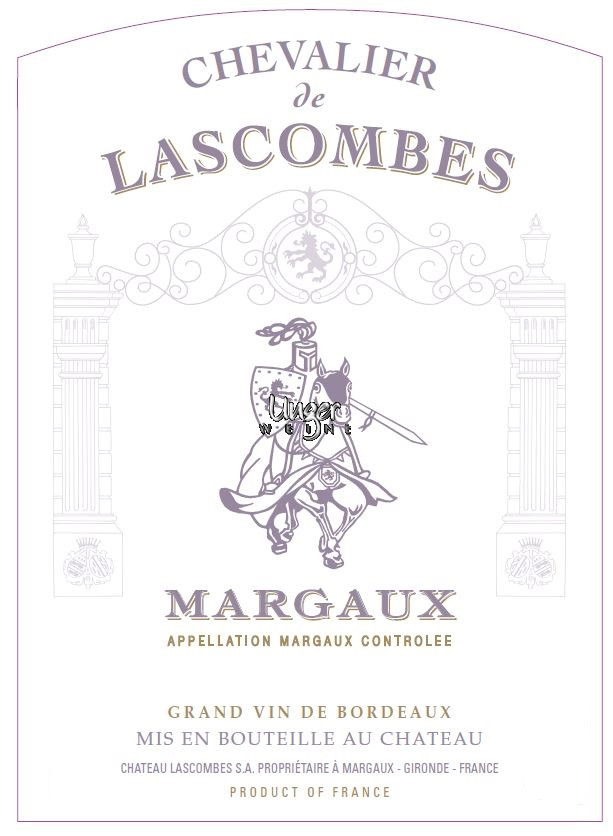 2022 Chevalier de Lascombes Chateau Lascombes Margaux