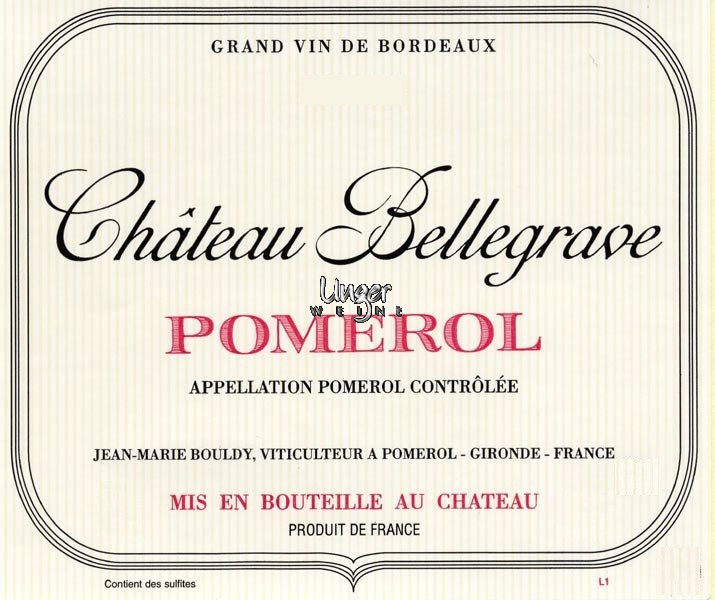 2021 Chateau Bellegrave a Pomerol Pomerol