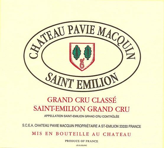 2025 Chateau Pavie Macquin Saint Emilion