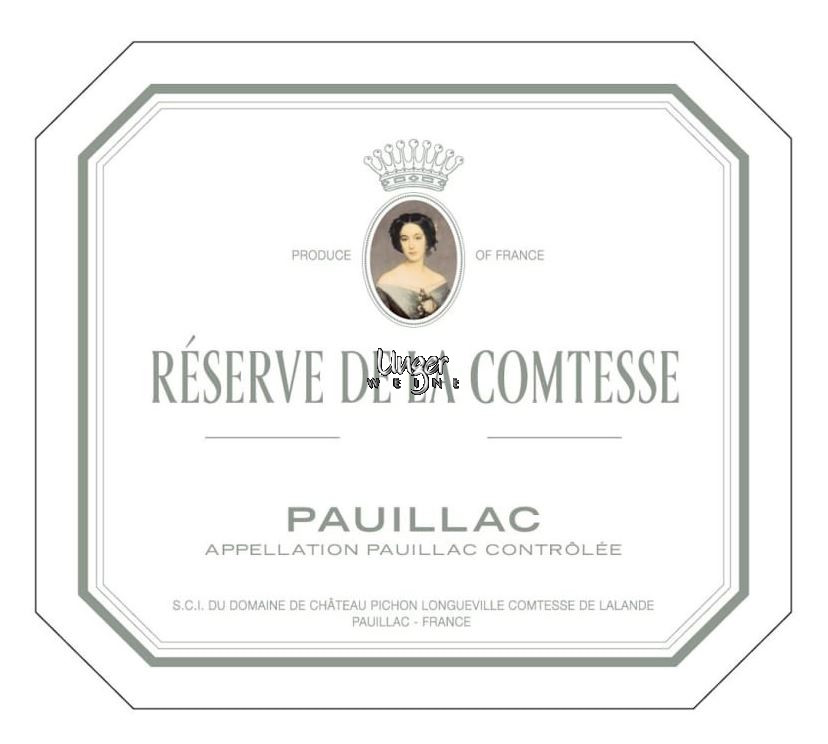 2021 Reserve de la Comtesse Chateau Pichon Comtesse de Lalande Pauillac