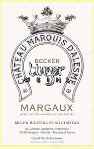 2022 Chateau Marquis d´Alesme Becker Margaux