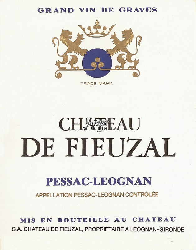 2022 Chateau de Fieuzal Blanc Chateau de Fieuzal Pessac Leognan