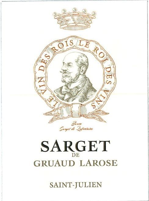 2022 Sarget de Gruaud Chateau Gruaud Larose Saint Julien