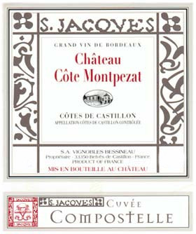 2022 Cuvee Compostelle Chateau Cote Montpezat Cotes de Castillon