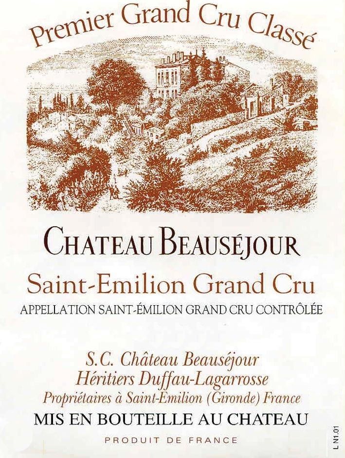 2025 Chateau Beausejour Duffau-Lagarrosse Saint Emilion