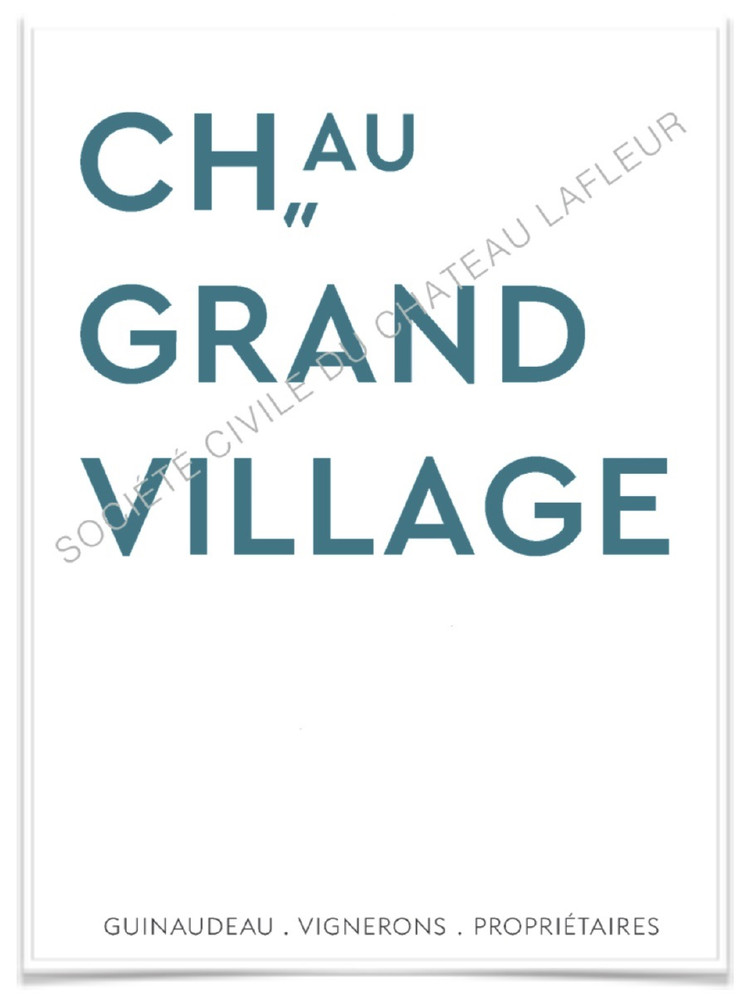 2023 Chateau Grand Village Blanc Chateau Grand Village Bordeaux Superieur