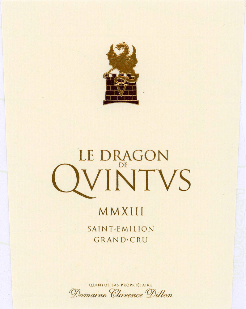 2025 Le Dragon de Quintus Chateau Quintus Saint Emilion