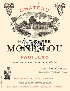 2023 Chateau Haut Bages Monpelou Pauillac