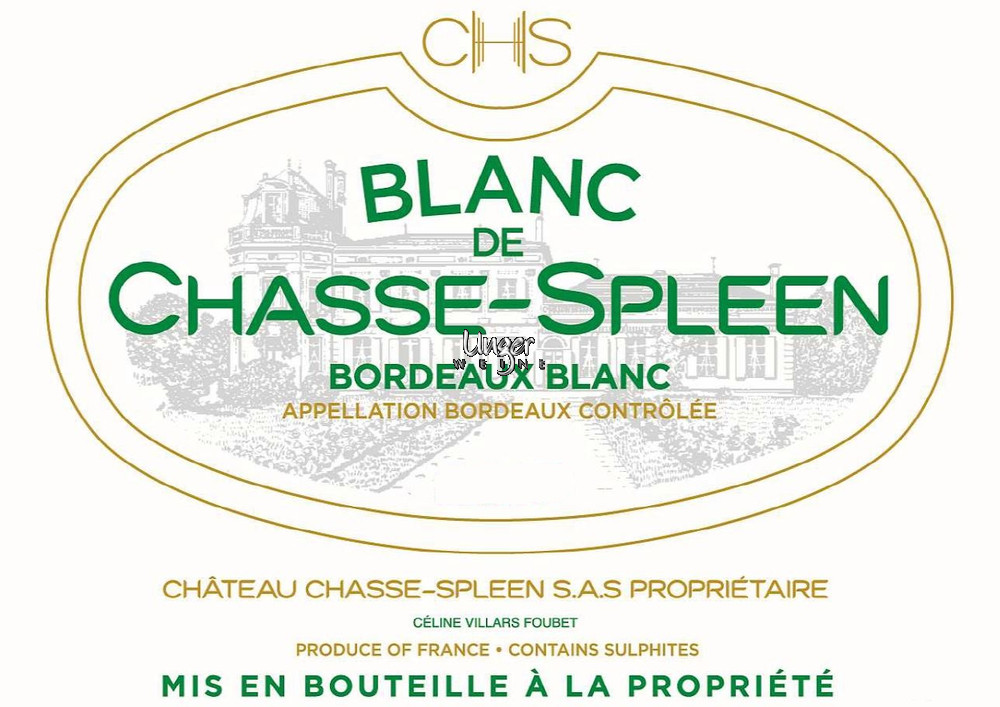 2021 Blanc de Chasse Spleen Chateau Chasse Spleen Bordeaux AC