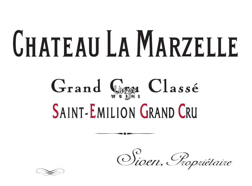 2022 Chateau La Marzelle Saint Emilion