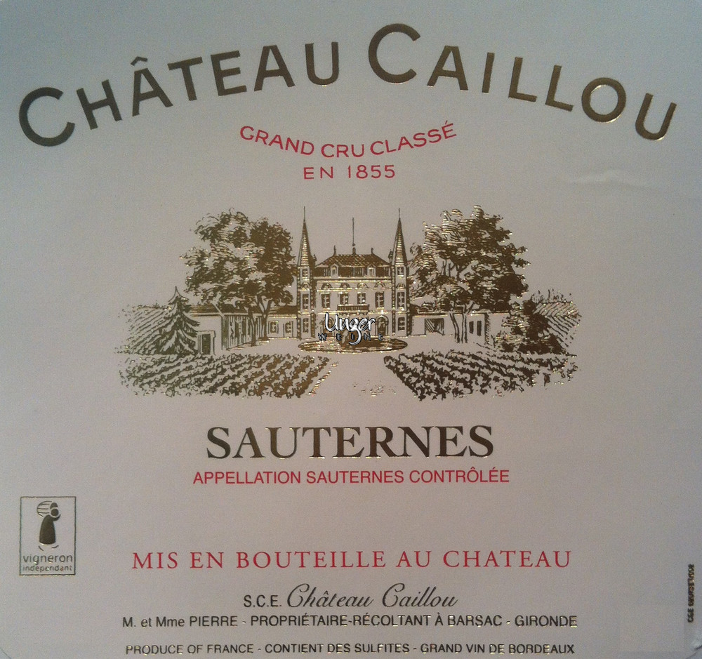 2022 Chateau Caillou Sauternes