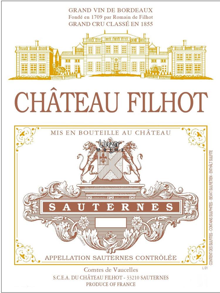 2022 Chateau Filhot Sauternes