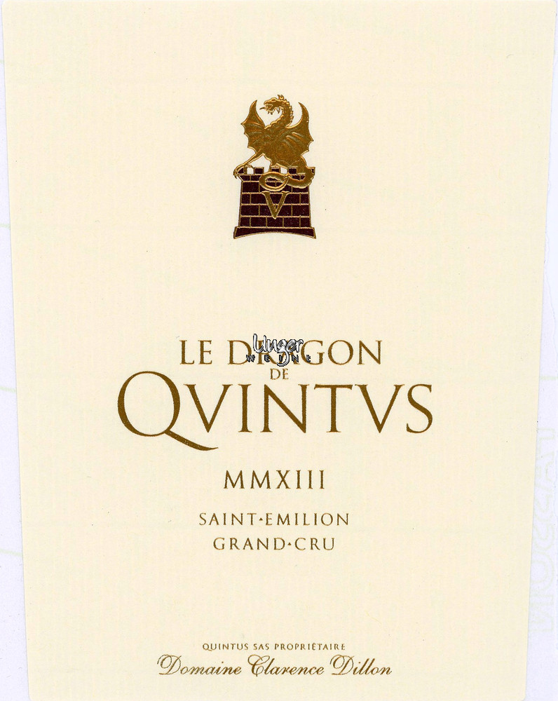 2023 Le Dragon de Quintus Chateau Quintus Saint Emilion