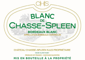 2025 Blanc de Chasse Spleen Chateau Chasse Spleen Moulis