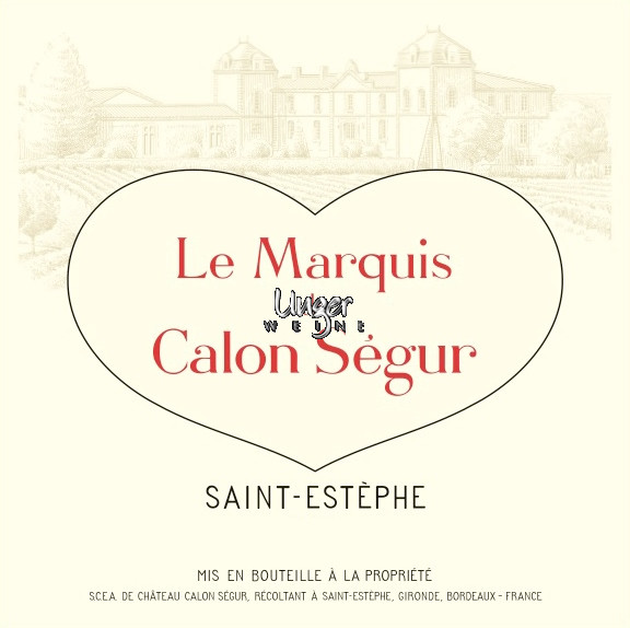 2024 Marquis de Calon Chateau Calon Segur Saint Estephe