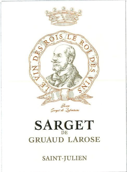2021 Sarget de Gruaud Chateau Gruaud Larose Saint Julien