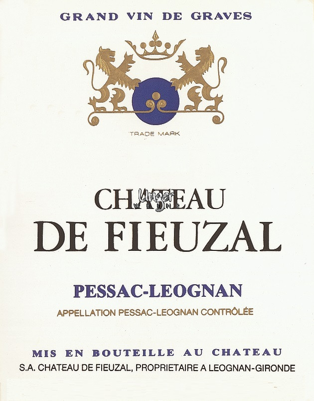 2024 Chateau de Fieuzal Blanc Chateau de Fieuzal Pessac Leognan