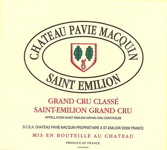 2022 Chateau Pavie Macquin Saint Emilion