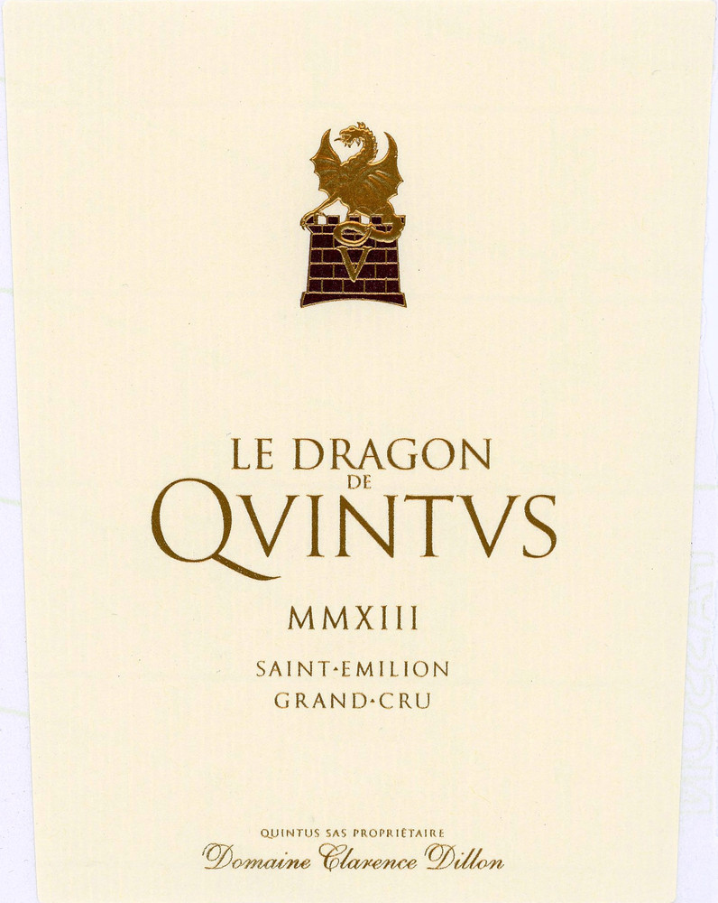 2022 Le Dragon de Quintus Chateau Quintus Saint Emilion