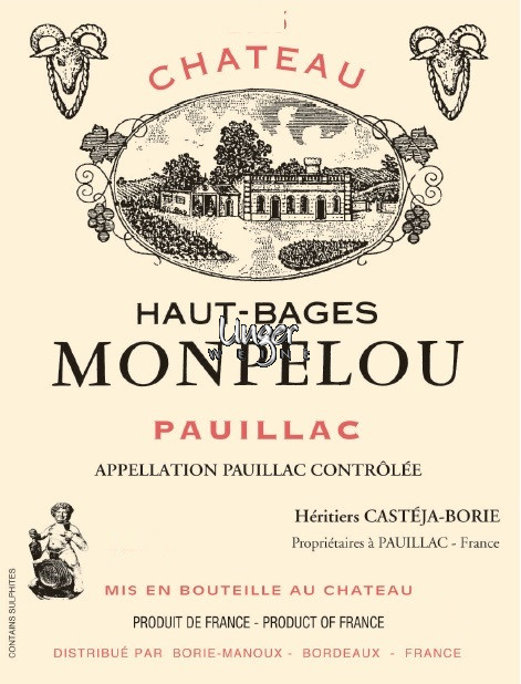 2021 Chateau Haut Bages Monpelou Pauillac