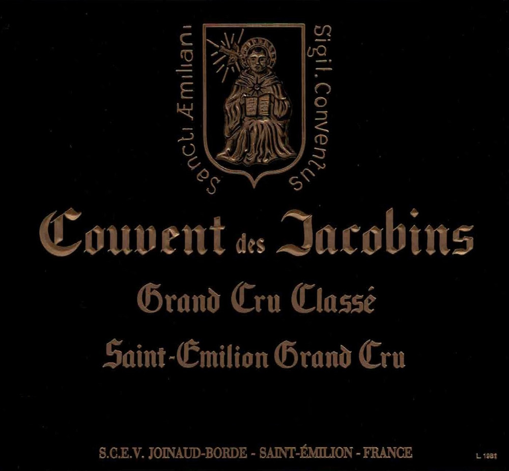 2022 Chateau Couvent des Jacobins Saint Emilion