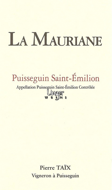 2022 Chateau La Mauriane Puisseguin Saint Emilion