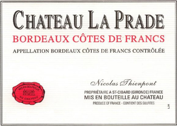 2022 Chateau La Prade Cotes de Francs